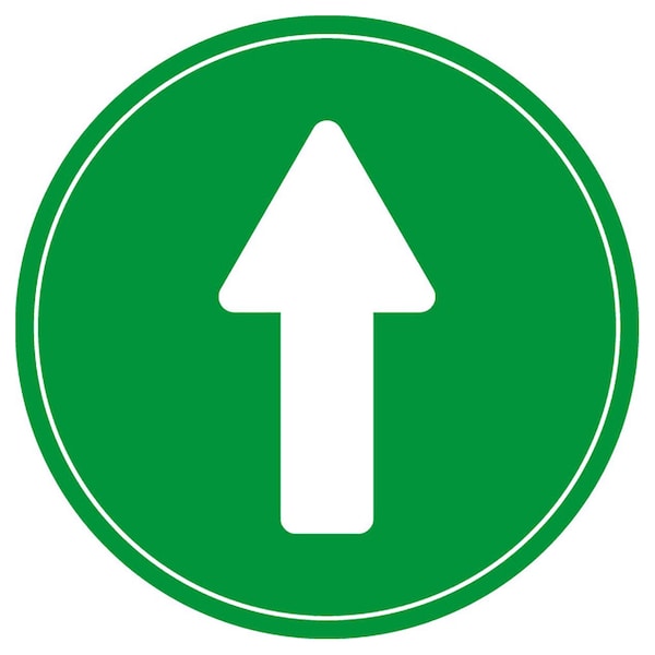 Identity Group Arrow Only w/ Border, Green, 15" 8601GR